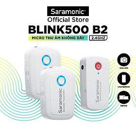 Mua Bộ Mic Thu Âm Không Dây Saramonic Blink 500 B2 Cho Máy Ảnh & Điện Thoại - Livestream/ Phỏng Vấn / Quay Video - Hàng Chính Hãng