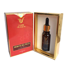 Serum Dưỡng Trắng Da Chống Lão Hoá HA PLUS VLIFE - Dưỡng Trắng Da Mặt Như Da Em Bé - 20ML/Lọ