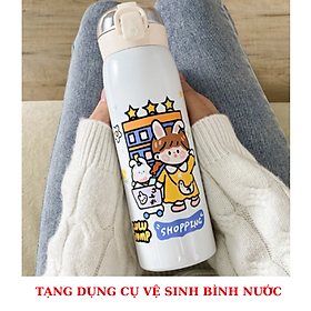 Mua bình giữ nhiệt inox 304 dung tích 500ml họa tiết dễ thương