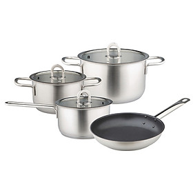 Mua Bộ Nồi Bếp Từ Inox 304 Hafele (3 Nồi 1 Chảo) - 531.08.040 (Hàng chính hãng)