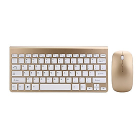 Mua ROGTZ Bộ Bàn Phím Chuột Không Dây Wireless USB 2.4GHz Ultra Thin Mini - Hàng Nhập Khẩu