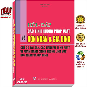 Sách Hỏi - Đáp Các Tình Huống Pháp Luật Về Hôn Nhân Và Gia Đình - Chế Độ Tài Sản, Các Hành Vi Bị Xử Phạt Vi Phạm Hành Chính Trong Lĩnh Vực Hôn Nhân Và Gia Đình - V2083D