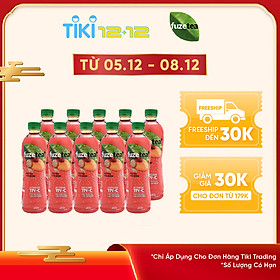 Lốc 24 Chai Trà Đào Và Hạt Chia Fuzetea+ (450ml / Chai)