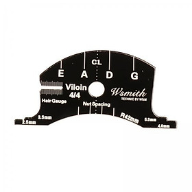 2x 1/2 3/4 4/4 Violin Bridge Mold Template Repair Reference Tool Musical Instrument