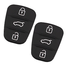2PCS Car 3 Buttons Remote Key Cover Case Shell for Hyundai I30 IX35 Kia K2