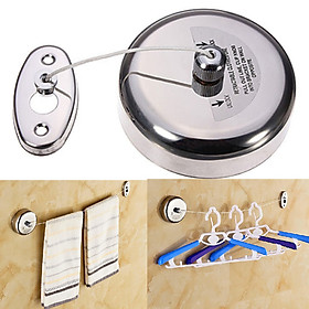 2.5M Stainless Steel Retractable Indoor Laundry Dryer Clothes Line Accessory