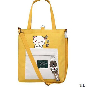 TÚI VẢI TOTE PHỐI MÀU SIÊU HOT
