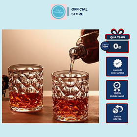 Mua Ly rượu whisky cỏ bốn lá chất liệu thủy tinh cao cấp sang trọng