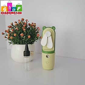 {HOT NHẤT 2021}Quạt Mini Phun Sương Nano Tạo Độ Ẩm-Quạt Mini Cầm Tay Xịt Khoáng Màu Sắc Siêu Xinh