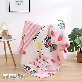 Chăn hè đũi - Chăn mền cho bé cực đáng yêu, mềm mát, vải cotton thun cao cấp kháng khuẩn, nhiều hoạ tiết hình thú