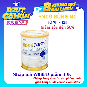 Sữa bột Bonecare Calcimax+ 900g dành cho người từ 18 tuổi trở lên bổ sung canxi phòng ngừa loãng xương, tim mạch và tiểu đường.