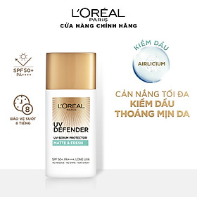 Kem chống nắng mịn nhẹ bảo vệ da chống lão hóa L’Oreal Paris UV Defender 50ml