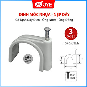 Mua Đinh Móc Nhựa JYE (NC-3-I) 100 Cái/Bịch  Nẹp Đinh Cố Định Dây Điện  Đinh Ghim Dây Điện Trên Tường  Đinh Bằng Thép Chắc Chắn  Nhiều Kích Thước Lựa Chọn