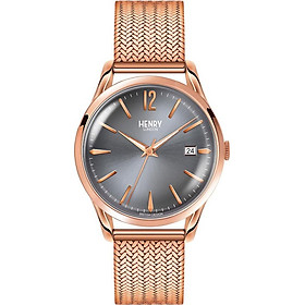 Đồng Hồ Dây Thép Không Gỉ Henry London HL39-M-0118 Finchley (38.5mm) + Dịch Vụ Khắc Tên