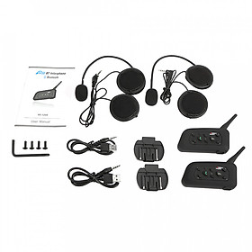 2 Bộ Tai Nghe Bluetooth Cho Xe Máy V6-1200