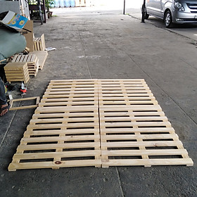Mua Giường Pallet 1m8x2m  Gỗ Thông Gấp Gọn Cho Homestay - 1m4x2m