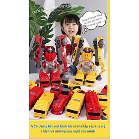 Đồ chơi ghép hình ROBOT xe công trình  21pcs