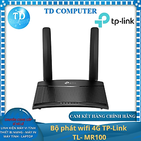 Mua Bộ phát wifi 4G TP-Link TL- MR100 (300Mbps/ Chuẩn N/ 2 Ăng-ten ngoài/ Sim 4G/ 25 User) - Hàng chính hãng FPT phân phối