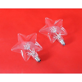 Bộ 2 bóng đèn led trang trí hình ngôi sao, đèn trang trí độc đáo hàng chính hãng