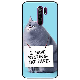 Ốp lưng dành cho Xiaomi Redmi 9 mẫu Mèo Đeo Bảng