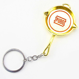 Móc khóa mô hình trong Game PUBG mẫu chảo  vàng kim