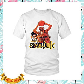 XẢ HÀNG Áo thun thời trang Unisex in hình Slam Dunk Anime Mẫu 7 (Đủ màu)