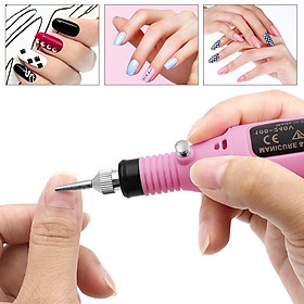 Máy Mài Móng Làm Nail, Tẩy Tế Bào Chết Cắm USB Kèm Phụ Kiện Đánh Bóng