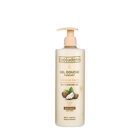 Gel tắm dưỡng da Evoluderm Karite chiết xuất từ bơ hạt mỡ 500ml