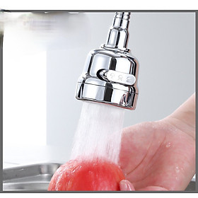 Mua ĐẦU VÒI NỐI RỬA BÁT TĂNG ÁP XOAY 360 ĐỘ - Vòi Nước Tăng Áp lực Cho Bồn Rửa Chén Bồn Rửa Tay   ĐẦU VÒI TĂNG ÁP TRÒN
