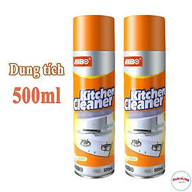 Combo 2 Bình Xịt Tẩy Bếp Đa Năng Kitchen Cleaner Sạch Bóng Mọi Vết Bẩn 500ml 00238