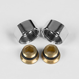 Mua Bộ 02 ỐC CHÂN SEN VÒI - Phụ kiện thay thế cho SEN VÒI hoặc SEN CHẬU RỬA BÁT (Loại Chân Tường)