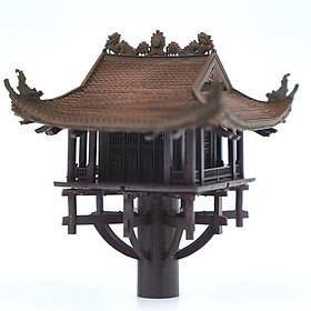 Mua Mô hình tiểu cảnh CHÙA MỘT CỘT - bán cạn - bể cá - hòn non bộ - terrarium - tinh xảo - chất lượng cao