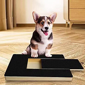Dog Scratch Pad for Nails, Durable Wooden Dog Nail File Board 14.6 x 8.7Inches Interactive Pet Toy for Dogs Cats