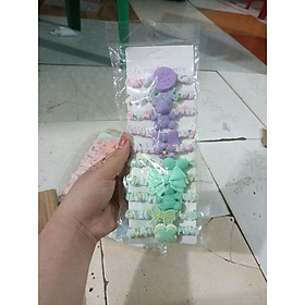 Set 10 Chun Hình Gấu,Hoa ,Lá Dễ Thương Cho Bé Và Người Lớn