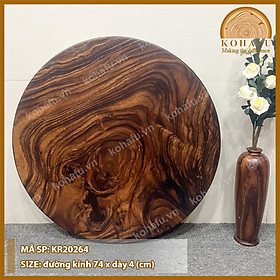 Mua Mặt Bàn Tròn Gỗ Me Tây KOHAFU Đường Kính 74cm - HÀNG TUYỂN CHỌN CÓ SẴN Y HÌNH
