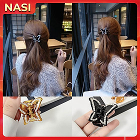 Kẹp càng cua hàn quốc NASI hình bướm dễ thương chất liệu cao cấp bền đẹp kẹp tóc cute nữ phụ kiện tóc