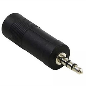 Mua Đầu jack chuyển đổi âm thanh từ cổng 6.5mm cái sang cổng 3.5mm 1 chiếc mầu đen