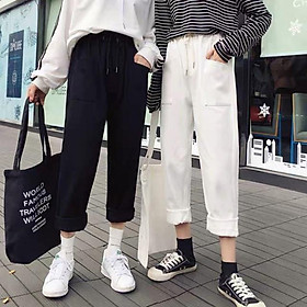 Quần kaki túi hông K&A, quần nữ hót nhất 2019