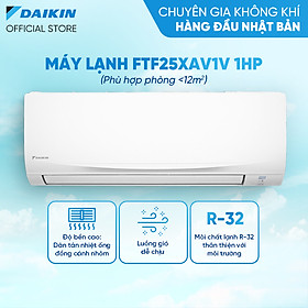 Mua  Model mới 2023  Điều hòa Daikin Inverter 2 chiều FTHF25XVMV - 1HP (9000BTU) Streamer độc quyền - Tiết kiệm điện - Luồng gió Coanda - Tinh lọc không khí - Hàng chính hãng