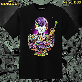 Áo thun siêu phẩm 7 Viên Ngọc Rồng Dragon Ball, mã DB3. Áo phông in hình anime manga cao cấp cho nam nữ teen trẻ em - Đen, 100% cotton - 2XL