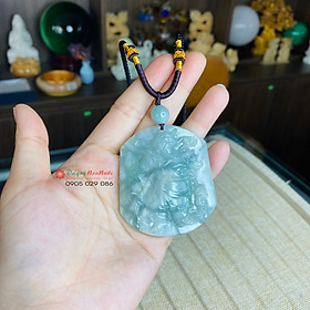 Mặt dây chuyền Quan vân trường đá Jadeite dành cho Nam