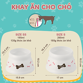 Chén đựng thức ăn cho chó mèo RICHELL Nhật nhiều size | Pet