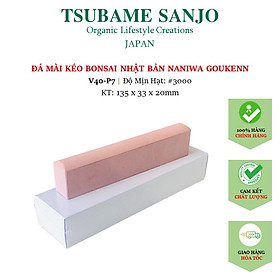 Mua Đá Mài Kéo Bonsai Nhật Bản Naniwa Mặt Tinh - Mài Bén Cỡ Nhỏ V40-P7: #3000 | Kích Thước 135x33x20mm | Độ Sắc Bén Cao