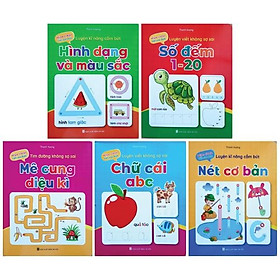 Bộ Wipe Clen Viết Xóa Được Bộ 5 Cuốn