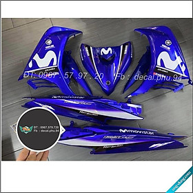 Tem Exciter 135 Rời Movistar Trắng xanh