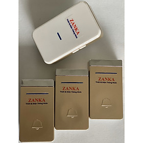 Mua Bộ 3 nút 1 chuông cửa không dây không dùng pin Zanka ZK718 ( Hàng chính Hãng )