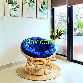 Mua Ghế thư giãn papasan (nệm nhung xanh dương)