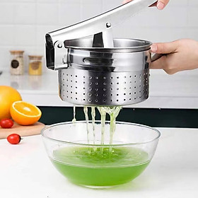 13CM DỤNG CỤ ÉP NƯỚC TRÁI CÂY, RAU CỦ BẰNG TAY INOX 304