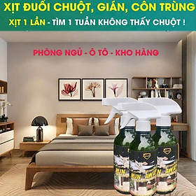 Bình xịt đuổi chuột ô tô gián và côn trùng hiệu quả cao cho nhà ở an toàn từ thiên nhiên