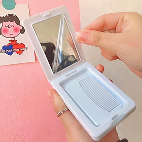 Mua Gương Lược Mini Cầm Tay Hàn Quốc Dễ Thương Cực Tiện Lợi